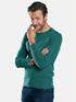 emilio adani Sportives Henley Shirt Petrolblau