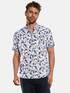 engbers Kurzarm-Hemd mit All-Over-Print Marineblau engbers Kurzarm-Hemd mit All-Over-Print Marineblau