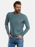 engbers Pullover in zweifarbiger Optik Petrolblau engbers Pullover in zweifarbiger Optik Petrolblau