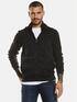 emilio adani Sweatjacke mit abnehmbarer Kapuze Schwarz