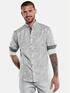 emilio adani Langarm-Hemd mit floralem All-Over-Print Silbergrau emilio adani Langarm-Hemd mit floralem All-Over-Print Silbergrau