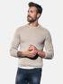 emilio adani Strukturierter Rundhalspullover Beige