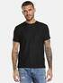 emilio adani T-Shirt uni Schwarz