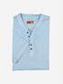 emilio adani Henley-Shirt regular Hellblau