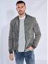 emilio adani Lederjacke slim fit Hellgrau