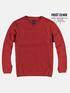 engbers Pullover V-Ausschnitt Rot engbers Pullover V-Ausschnitt Rot