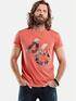 emilio adani Cityprint T-Shirt Lachsrot