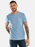 emilio adani T-Shirt meliert Himmelblau