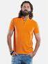 emilio adani Sommerlich gefärbtes Poloshirt mit Stehkragen Orange