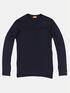 emilio adani Pullover aus reiner Merino Wolle Saphirblau
