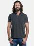 emilio adani Baumwoll-Poloshirt mit Jacquard-Struktur Schwarz