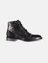 emilio adani Detailreiche Lederboots Anthrazit
