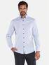 ENGBERS GERMANY Langarm-Hemd mit wertiger Struktur Hellblau