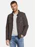 emilio adani Lederjacke slim fit Dunkelbraun
