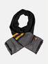 emilio adani Hochwertiger Webschal mit Mustermix Dunkelgrau emilio adani Hochwertiger Webschal mit Mustermix Dunkelgrau