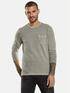 emilio adani Langarm-Shirt strukturiert Braunbeige