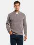 engbers Pullover mit Troyerkragen Braunbeige engbers Pullover mit Troyerkragen Braunbeige