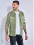 emilio adani Langarm-Shirt slim fit Oliv