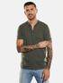 emilio adani Henley-Shirt regular Khaki