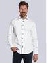 engbers Langarm-Hemd mit Jaquard-Muster Reinweiss