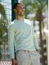 emilio adani Pullover meliert Hellgruen