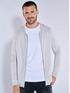 emilio adani Cardigan mit Kapuze Silbergrau