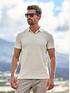 engbers Polo-Shirt aus reiner Baumwolle Beige engbers Polo-Shirt aus reiner Baumwolle Beige