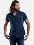 emilio adani gemustertes Kurzarmhemd Marineblau emilio adani gemustertes Kurzarmhemd Marineblau