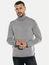 emilio adani Rollkragen-Pullover aus Merinowolle Silbergrau emilio adani Rollkragen-Pullover aus Merinowolle Silbergrau