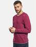 emilio adani Hochwertiger Pullover Mit Elegantem V-Ausschnitt Magenta