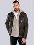 emilio adani Lederjacke mit abnehmbarer Kapuze Dunkelbraun emilio adani Lederjacke mit abnehmbarer Kapuze Dunkelbraun