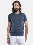 emilio adani Rundhals T-Shirt mit eingelegter Brusttasche Indigoblau emilio adani Rundhals T-Shirt mit eingelegter Brusttasche Indigoblau