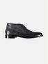 emilio adani klassischer Boot aus Nappa-Leder Saphirblau