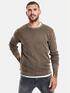 emilio adani Pullover mit Rippstruktur Braunbeige
