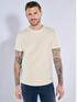 emilio adani T-Shirt uni Beige emilio adani T-Shirt uni Beige