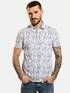 emilio adani Poloshirt mit All-Over-Print Saphirblau emilio adani Poloshirt mit All-Over-Print Saphirblau