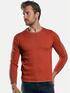 emilio adani Pullover mit Rollkantendesign Rostorange emilio adani Pullover mit Rollkantendesign Rostorange