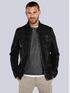 emilio adani Lederjacke slim fit Schwarz