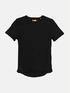 emilio adani Rundhals T-Shirt Schwarz