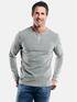 engbers Henley Shirt mit Waffelstruktur Silbergrau engbers Henley Shirt mit Waffelstruktur Silbergrau
