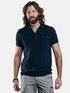 emilio adani Poloshirt mit individuellen Designdetails Saphirblau