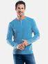 engbers Henley Shirt mit Waffelstruktur Tuerkis engbers Henley Shirt mit Waffelstruktur Tuerkis