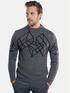 emilio adani Intarsien Pullover Anthrazit