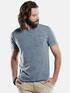 emilio adani Slub-Jersey-Shirt mit dezentem Streifenmuster Taubenblau