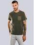 emilio adani T-Shirt gemustert Khaki