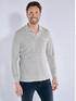 engbers Langarm-Shirt mit Polo-Kragen Silbergrau engbers Langarm-Shirt mit Polo-Kragen Silbergrau