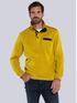 engbers Sweatshirt mit Knopfleiste Safrangelb