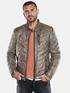 emilio adani Lederjacke mit Steppung Schokobraun