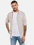 emilio adani Langarm-Hemd mit Leinenanteil Beige