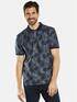 engbers Polo-Shirt gemustert Saphirblau